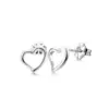 Wholesale 1 Pair Simple Style Streetwear Commute Pentagram Moon Heart Shape 304 Stainless Steel Ear Studs