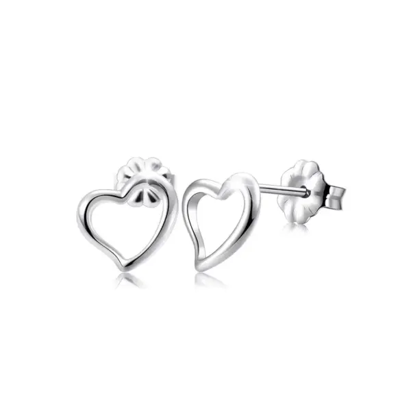 Wholesale 1 Pair Simple Style Streetwear Commute Pentagram Moon Heart Shape 304 Stainless Steel Ear Studs