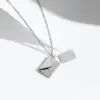 Wholesale Fashion Envelope Titanium Steel Plating Pendant Necklace