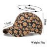 Wholesale Korean style flower baseball cap spring, summer and autumn outdoor sun protection sun hat casual trendy peaked cap flower hat B1087