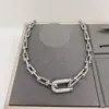 Wholesale Jewelry Casual Simple Style Horseshoe 304 Stainless Steel Zircon 18K Gold Plated White Gold Plated Plating Inlay Horseshoe Chain Necklace