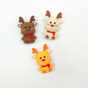 【Christmas Reindeer】Silicone Beads (Random Color or please contact us for your preference)
