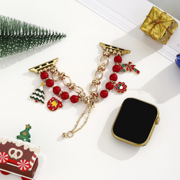 Wholesale Cartoon Clock Christmas Bracelet