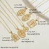 Wholesale Vintage Style Simple Style Human Copper Plating Inlay Shell Zircon 14k Gold Plated Pendant Necklace