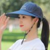 Wholesale Hat Women's Summer Thin Sunshade Cap Outdoor Riding Cap Men's Casual Breathable Sun Protection Fishing Sun Baseball Cap