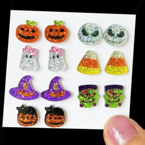 oly-558a6b89dc9e2bd6ae22d50e624933f8 Wholesale Cute Halloween Mini Sparkling Earrings