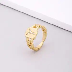 Y Letters Ring / Adjustable Opening