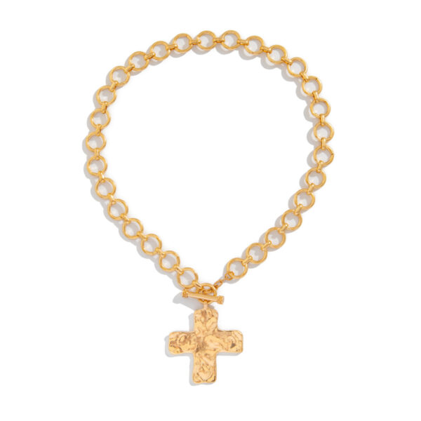 Wholesale Punk ins style cross pendant necklace