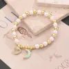 Wholesale Jewelry Casual Simple Style Starfish Heart Shape Fish Tail Copper Zircon 18K Gold Plated Polishing Enamel Inlay Bracelets