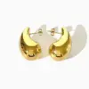 Wholesale 1 Pair Retro Geometric Plating Copper 24k Gold Plated Ear Studs