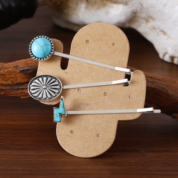 Wholesale Bohemian Turquoise Inlaid Hairpin Set
