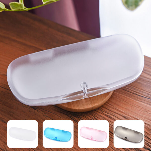 Wholesale Glasses box factory wholesale translucent frosted solid color PVC mirror box myopia Sun frame eye storage box
