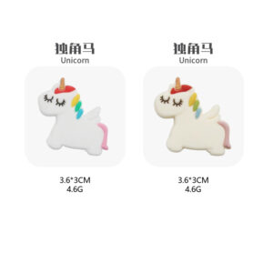 Unicorn [silicone beads] (minimum batch of 20 pieces for each style and color, random delivery or contact us for notes)