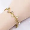 Wholesale Fashion Geometric Titanium Steel Inlaid Zircon Bracelets