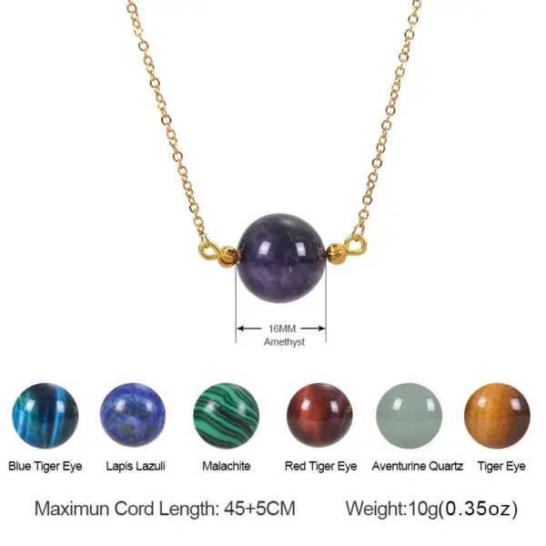 Wholesale Elegant Printing Natural Stone Pendant Necklace In Bulk