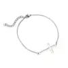 Wholesale PVD Coated 18K Gold Real Gold Plated Geometric 201 Stainless Steel Simple Style Waterproof Non Tarnish 201 Stainless Steel Bracelets