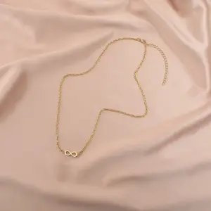 Digital 8 Gold Necklace