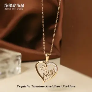Rose Gold Heart Necklace N0455R