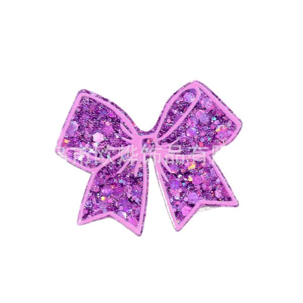 Wholesale Cross-border new loose powder cartoon bow bag accessories acrylic cute DIY patch accessories