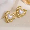 Wholesale Fashionable Style High-end Stainless Steel Earrings With Pearls, Exquisite And Luxurious, Non-fading, Suitable For Women To Wear