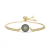 Wholesale Luxurious Classic Style Commute Eye Copper Zircon Bracelets In Bulk
