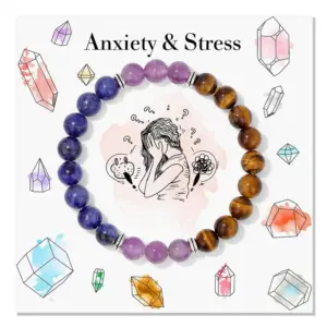 Cute Romantic Round Natural Stone Bracelets In Bulk