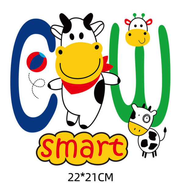 Wholesale cartoon cow hot stamping stickers UV DTF Ready to Press Transfers Wraps