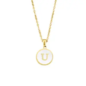 Letter U / 18K Furnace Real Gold