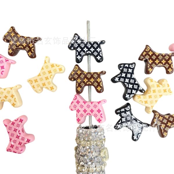 Wholesale printing 17*22 old pattern Trojan horse loose beads