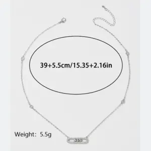 Wholesale Simple Style Shiny Geometric Copper Plating Inlay Zircon 18k Gold Plated Pendant Necklace