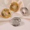 Wholesale 1 Pair Vintage Style Sweet Classic Style Irregular Geometric Irregular 304 Stainless Steel Imitation Gold Electroplating Ear Studs