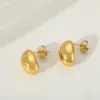 Wholesale 1 Pair Casual Elegant Artistic Irregular Geometric 304 Stainless Steel 18K Gold Plated Ear Studs