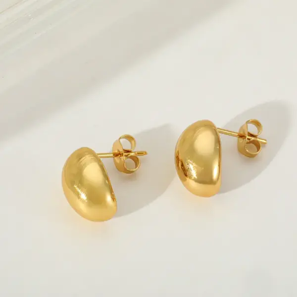 Wholesale 1 Pair Casual Elegant Artistic Irregular Geometric 304 Stainless Steel 18K Gold Plated Ear Studs