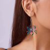 Wholesale Halloween Colorful Spider Earrings