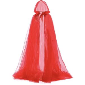 Red / Three-layer adult hooded 185cm