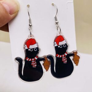 Creative Acrylic Earrings for Christmas - 06