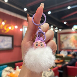 Fur ball style [purple labubu] / 5.2*6.7