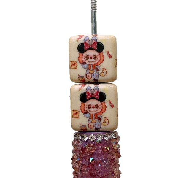 Wholesale Autumn/Winter Color Cartoon Vertical Hole Square Beaded String