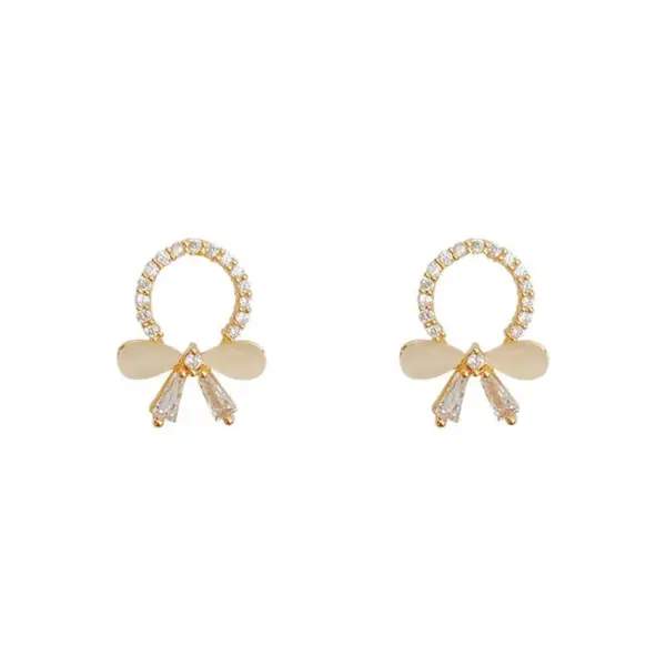 Wholesale Fashion Star Heart Shape Copper Plating Artificial Pearls Zircon Drop Earrings 1 Pair