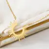 oly-56457e533413798721d5632fff71068a Wholesale PVD Coated 18K Gold Real Gold Plated Geometric 304 Stainless Steel Simple Style Waterproof Non Tarnish 304 Stainless Steel Necklace