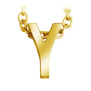 Gold Letter Y