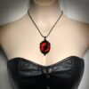 Wholesale Jun eucalyptus Gothic acrylic creative crow collar temperament leather rope necklace factory direct