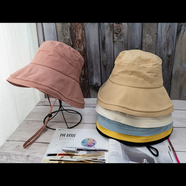 Wholesale Fisherman hat women's spring and autumn cover face Korean style sun protection UV sun protection hat big brim trendy all-match big brim summer