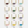 Wholesale Fashion Eye Copper Inlay Zircon Necklace
