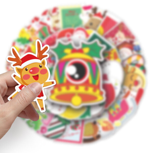 Wholesale 50 pcs/pack Christmas Cartoon Graffiti Personality Stickers