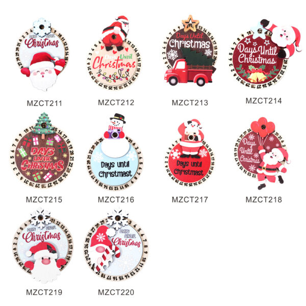Wholesale 3D Christmas Countdown Photo Frame Magnetic Fridge Magnet