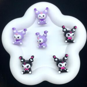 Wholesale Purple Black Series Cartoon Beads