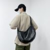 Wholesale Retro Men's and Women's Shoulder Bag Crossbody Dumpling Bag Large Capacity Tote Bag Men's Bag Commuter Bag Student Backpack Cycling Bag