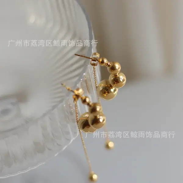 Wholesale Real Gold Plated 304 Stainless Steel Fashion Waterproof Non Tarnish Earrings