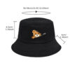 Wholesale Cross-border New Printed Bear Fisherman Hat Japanese and Korean Face Small Basin Hat Foreign Trade Men's and Women's Outdoor Sunshade Hat Sunscreen Hat